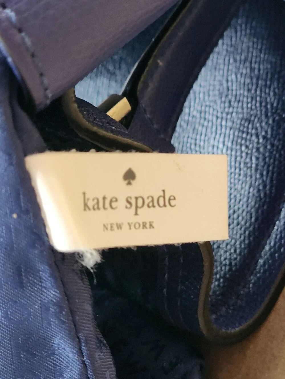 Kate Spade Purse New York Miro Street Emperor Blue-Purple Shoulder Bag
